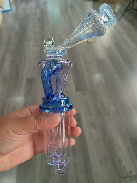 A secret mixed color white and UV blue opal light blue fumed opal dsilver vortex Doctor Dabber switch 2 stock RBR for real use suitable for machines customized color