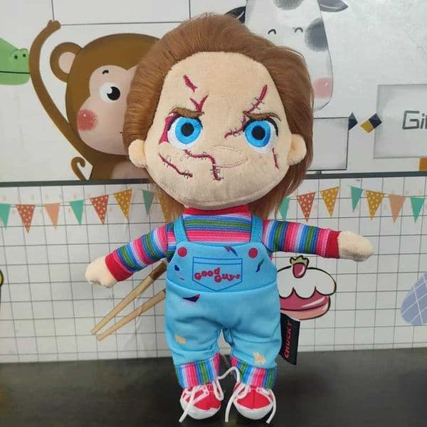 2026 New Halloween Genuine USJ Chucky Childs Play Plush Stuffed Doll Kaii Gift 10 AV Y250826 Designer