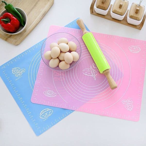 29*26cm Silicone baking Mat Non-stick Pastry Boards Kneading Rolling Dough Mats Fondant Macaroo Pizza Cake Bakeware Paste Flour Table Sheet HY0250