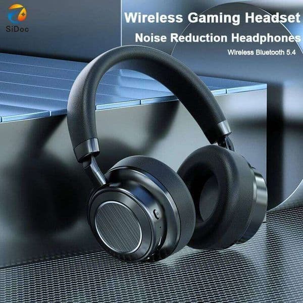 Wireless Bluetooth 5.4 Bass/Pop Mode Over Ear Headset With Microphone Foldable Headphones 38H Playtime AAC