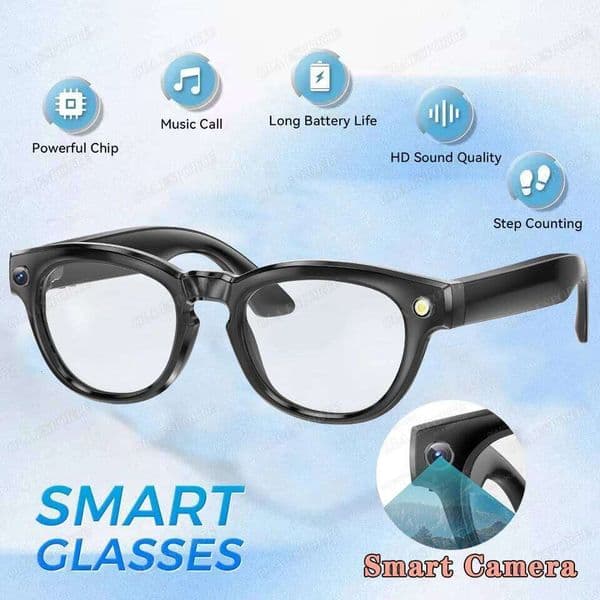 2025 Glasses Ipx7 Waterproof Bluetooth Call AI Voice Navigation Photochromic Lens Outdoor Sports Smart Camera Sunglasses