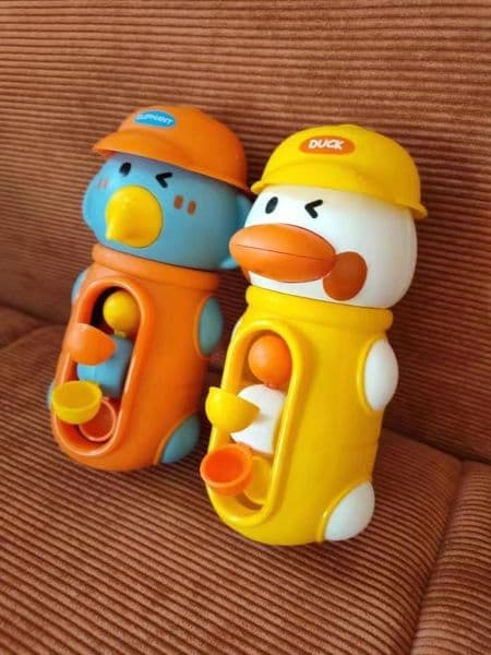 Summer Play water Toys Baby Shower Cute Duck/Elephant Water Cart Games Children's Bathroom Gifts for Boys and girls Over 6M