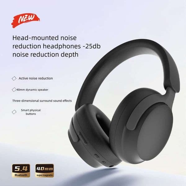 Wireless Bluetooth headphones No sound leakage Headband type Over-ear style Noise reduction Long battery life Large capacity Outer ear headphones