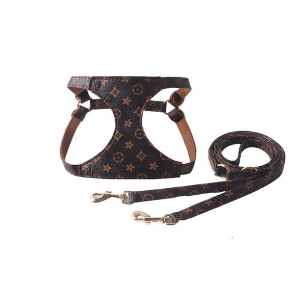 New Pet Supplies Presbyopic PU Large PAI Chest and Leash Set - Adjustable Durable Dog Vest Harness for Secure Walking