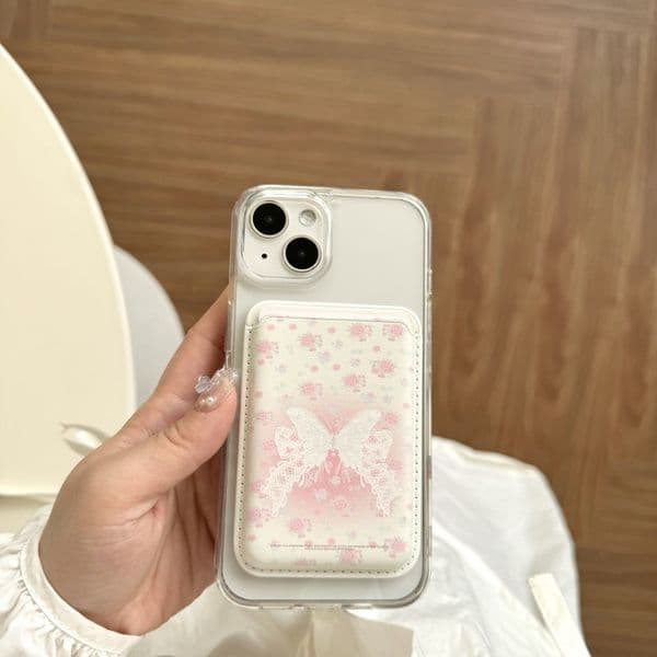 Cute Cartoon Phone Case with Magnetic Wireless Charger - Compatible with Phone 17/16/15/14/13