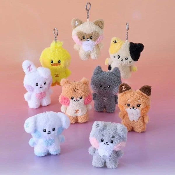 12CM ZB1 Doll Keychain Kpop Zeroni Cartoon Cute Plush Doll Pendant Bag Accessories Key Ring ZhangHao HanBin Ricky Fan Gift X250826