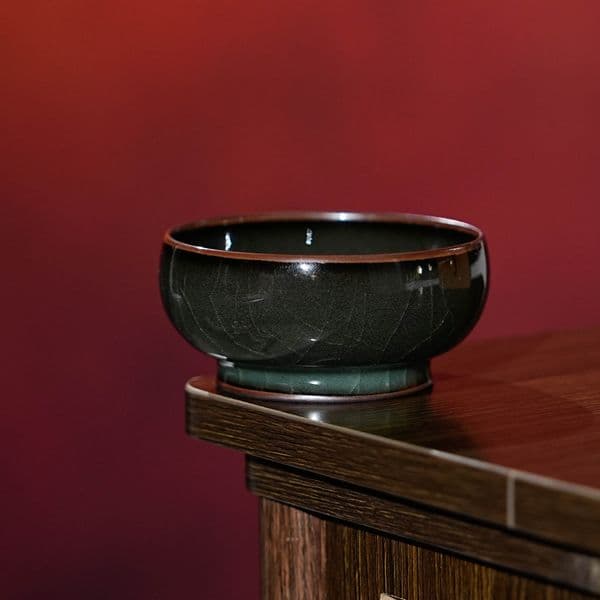 Longquan Celadon Handcrafted Master's Cup by Master Xiang Wanyu Yuantan 60cc