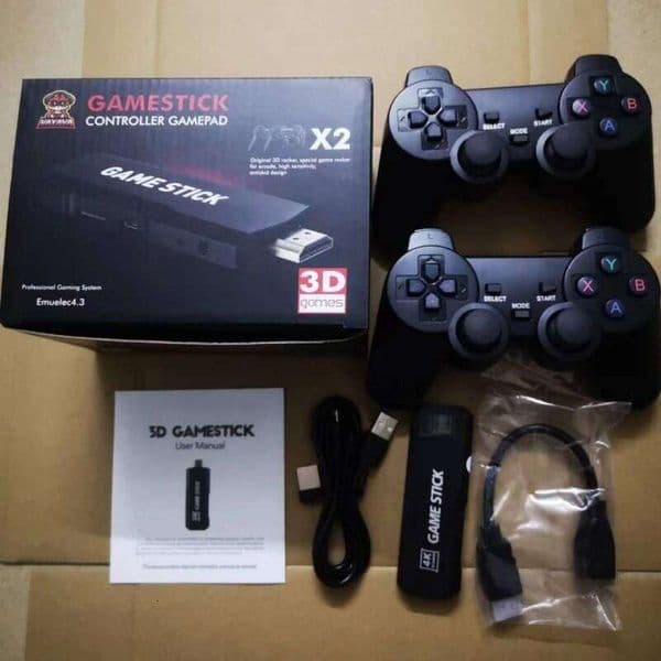 Gd10 Stick Built-In 40000 Games 128Gb/64Gb/32Gb 2.4G Wireless Controller Retro 4K HD Video Game Console PS 2 Games