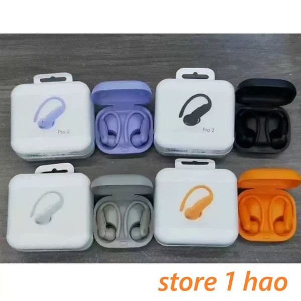 Sport Wireless Power Pro 2 Pop up Bluetooth Earphones - True wireless headphones, Bluetooth noise cancelling headphones, For Apple Samsung, Huawei, Xiaomi