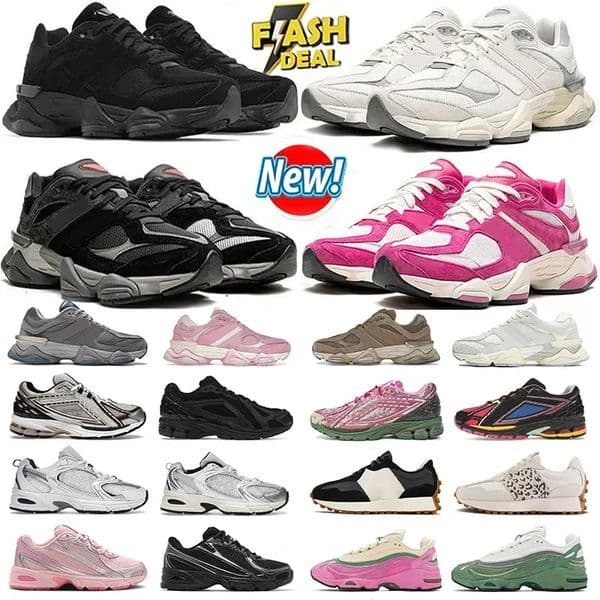 Designer Running Shoes 90s60s Sneakers Men Women Triple Black Leather White Grey Brown Olive Pink Blue Trainers Taupe Black Gunmetal Pink Grey Haze Natural size 36-48