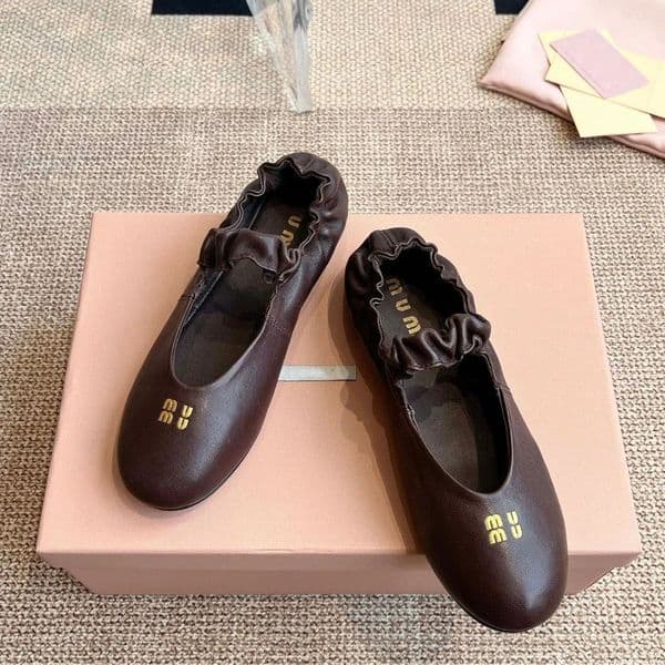 Paris designer suede shoes Flats Ballet Women brands Quilted Slip on Ballerina Round Toe Ladies Dress leather sofa Shoes