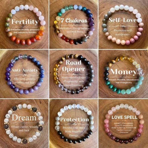 Natural Stone Bracelet Beaded Chic Bohemian Style Necklace Combining Rich Colored Crystals Genuine Tigers Eye Stones