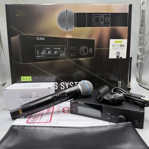 SLXD4/Beta58A Handheld Wireless Vocal System w/ BETA58 Microphones Express New