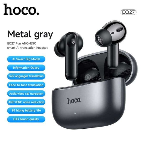 Smart AI Translation Headsets Bluetooth Earphones Sports Headphones Hiifi Earbuds With APP Charging Box NEW