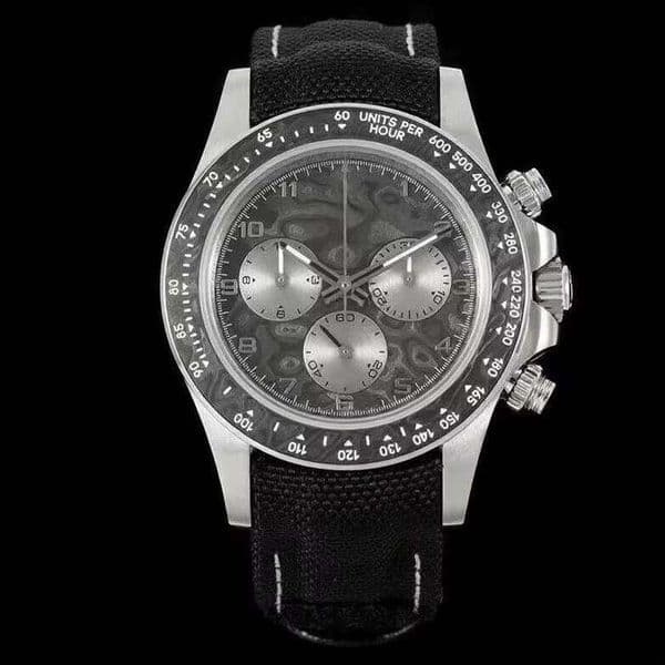 Premium Carbon Fiber Chronograph Watch Custom Waterproof Luminous Multifunction