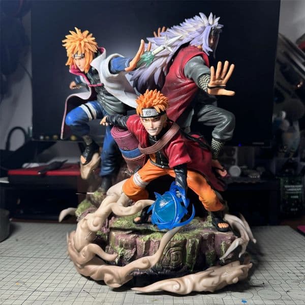 high quality 38cm Ninja figure Action Toy Figures Collectible Anime Figure Ornament Set Holiday Gifts & Home Decor Pieces Desk ornaments