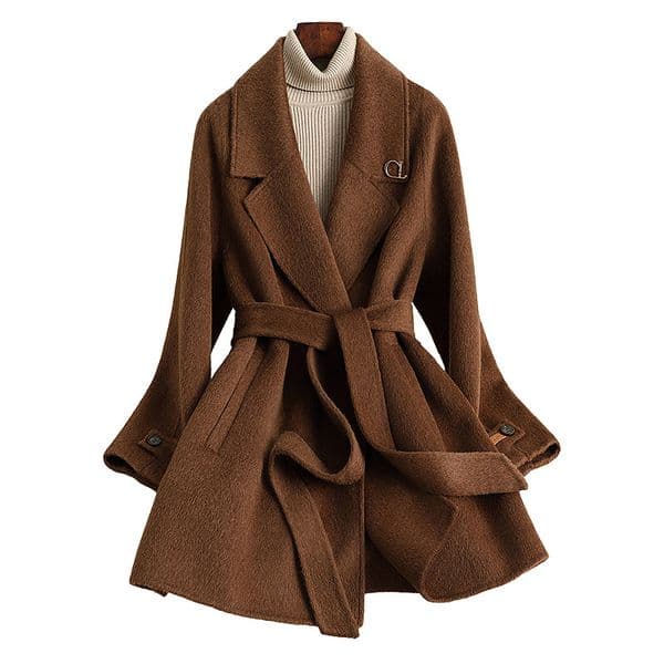 D6272 Autumn and winter new small size medium and long high-end light luxury style woolen coat for women