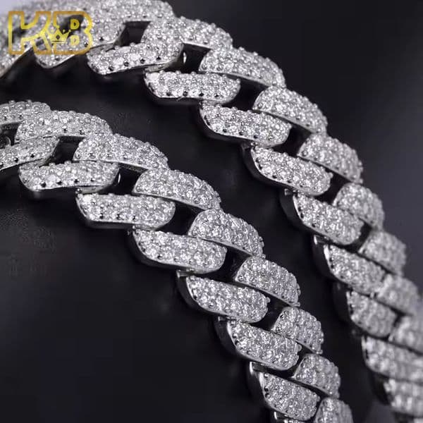 Moissanite Chain for China Manufacturer Whole Sale Available Stock Goods New Design Crystal Zirconia
