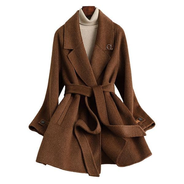 D6276 Autumn and winter new small size medium and long high-end light luxury style woolen coat for women