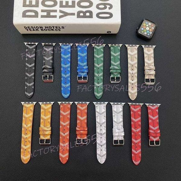 Luxury Designer Smart Straps for Apple Watch Band 49MM 41mm 45mm 42mm 38mm 44mm 40mm leather Trendy brand for Watchbands iwatch 10 9 8 7 6 5 4 3 Apple watch