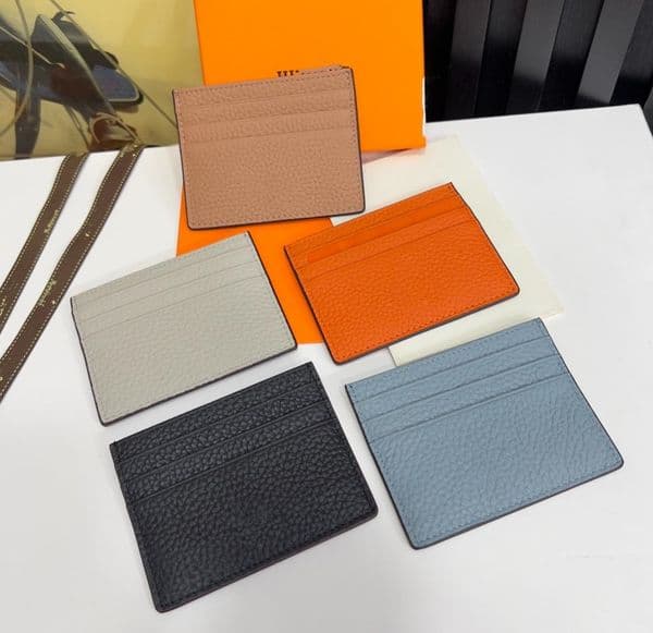 Designer Credit ID Card Holder Women's wallet Leather Small Phone Purse with Adjustable Strap black brown zipper purse