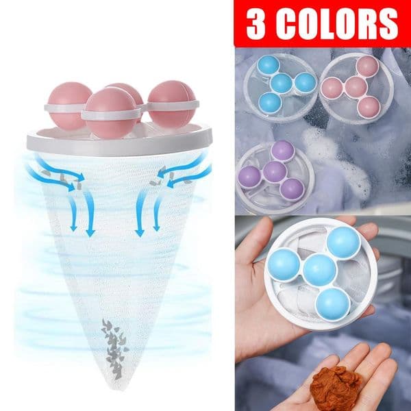 Update Washing Machine Filter Floating Pet Fur Lint Hair Mesh Tools Cleaning Reusable Pouch Dirty Removal Catcher Collection I5g0