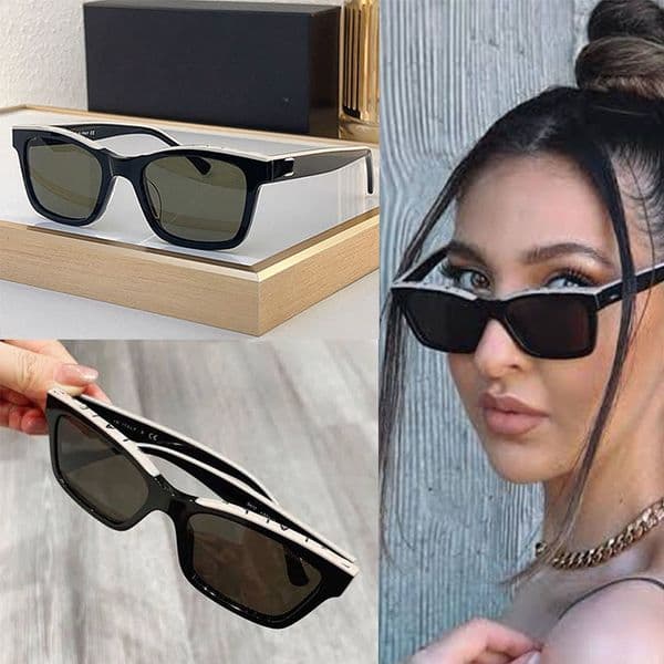 Exquisite Women Designer Square Sunglasses Grey Gradient Lens Glasses 5417 Top Letters Unique Style Summer Trendy Fashion Style Eyewear With Box
