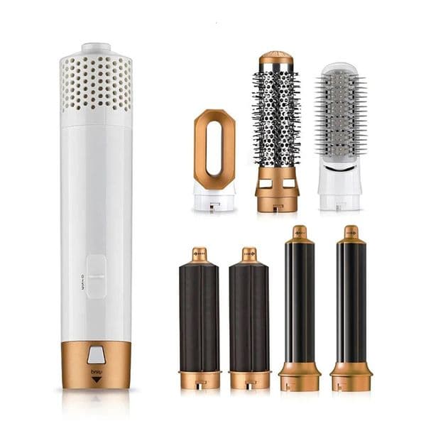 7 In 1 One Step Hair Dryer Volumizer Rotating Hairdryer Curler Comb Curling Brush Dryers For Styling Tool Multi-Functional Hair Dryer