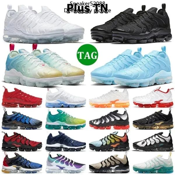2025 designer shoes OG Plus Running Shoes Men Women Vapores s Triple Black White Cherry Atlanta Rough Green Hyper Blue Since Mens air Trainer Outdoor Sneakers