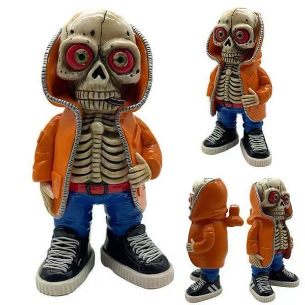 2025 Heady Bong Glass Halloween Gift 25CM 10 Inch 3D Amine Figure Monster Hoodie Skeleton Variety Kind Hookah Water Pipe Bong Glass Bongs 14mm Wholesale