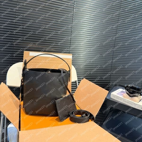 10A Quality Designer bag Women Genuine Leather NEONOE MM bucket bag Shoulder bags Embossing totes Handbag Crossbody Bag All In BB Bag Bucket Bag with wallet M13480