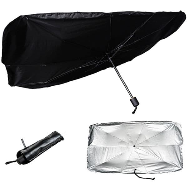 Silver Telescopic Thermal Insulation Car Windshield Sunshade Umbrellas Summer Sun Protection Heat Insulation Cloth Shading Tools