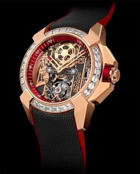 Designer Watches Men 44mm Mens watch Skeleton Needle Large Dia Bezel Fluoroelastomer Strap 101 n5