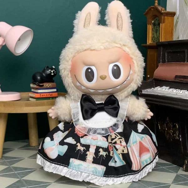 17cm Labubu Idol Dolls Clothes Cute Skirt Dress Accessories Korea Kpop Exo Clothing Hoodie Plush DollS Clothes Girls Gift X2503111