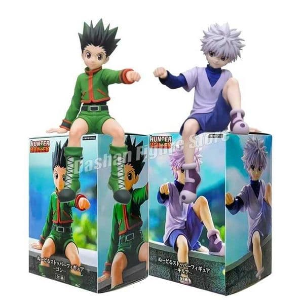 HunterHunter Gon Killua Action Figure dle Stopper Model Toys Decorations GONFREECSS Killua Zoldyck Figurine Car OrnamentsXJ250311
