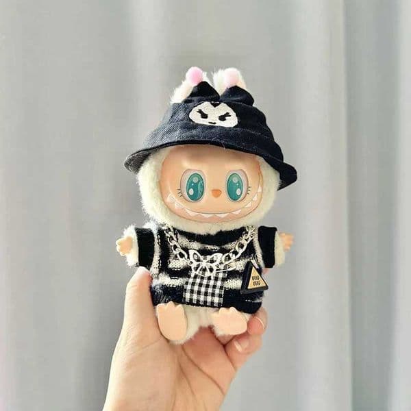 Labubu Clothes Idol Dolls Clothes Cute Hoodie Mini Plush Doll Sitting Party Outfit Fashion Clothing Labubu Clothes Designer DIY X250311