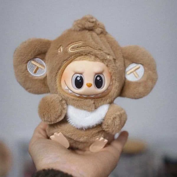 Suitable for 10cm Labubu doll clothing cute monkey clothing animal plush cotton doll accessories high-quality decoration X250311