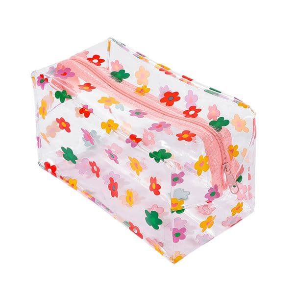 F235M Hyuna Flower Transparent Waterproof Cosmetic Bag