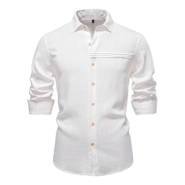 2025 Spring/Summer polo New Men's Business Casual Solid Color European Size Long Sleeve t shirt for Men tracksuit