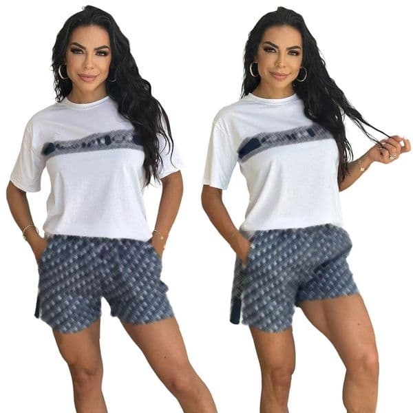 2025new fashion Women Casual Sports Outfits Summer Home Outdoor Comfortable Cool Shorts Tracksuit 2pcs Set Urban Fashion Short Sleeve Streetwear 3colors