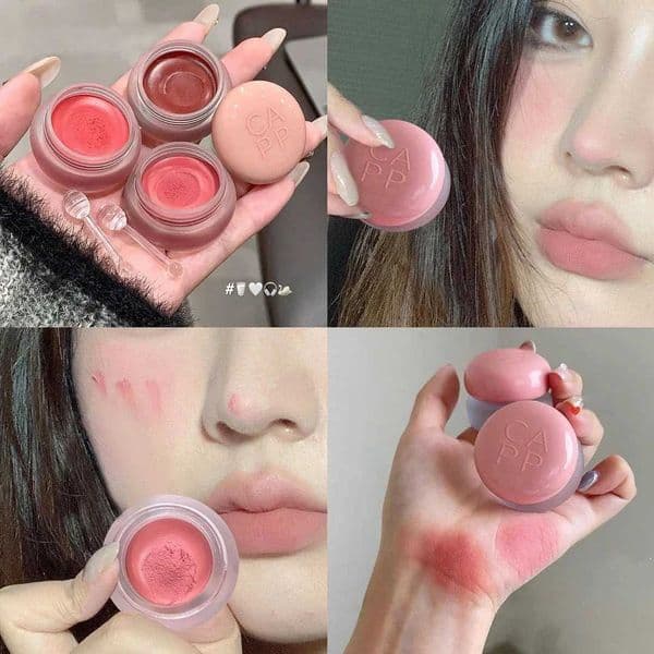 Designer Lipstick Luxury Canned Mud Mist Lipstick Moisturizing Velvet Matte Mousse Solid lip plump Lip Gloss Cheek Blush Cream Tint Maquillaje Lips Makeup Kor
