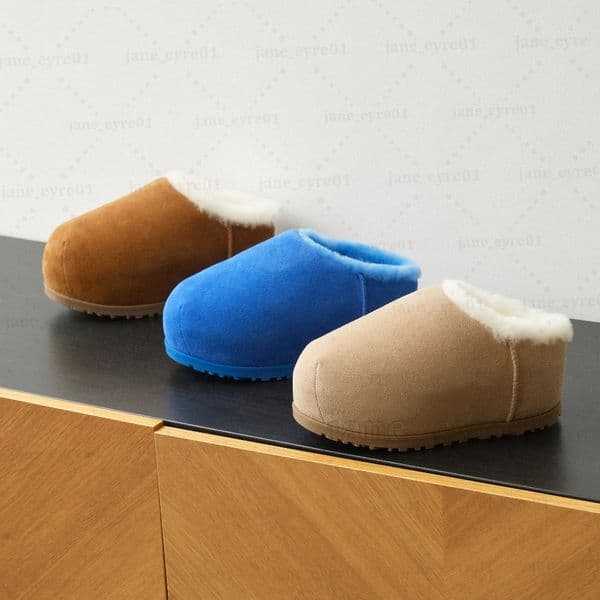 Pumped Slides Lace Up Slippers Mustard Seed Chestnut Fur Sheepskin Classic Ultra Mini Platform Boot Winter Women Men Shoes Fall 50UN#
