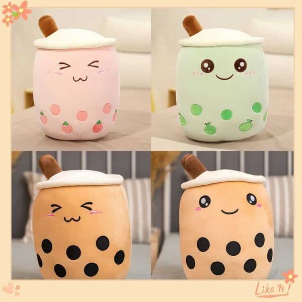 24cm Kaii Milk Tea Pillow Soft Filled Plush Toy Cute Plush Pearl Milk Tea Toy Childrens Birthday Christmas Gift Home DecorationXJ250314