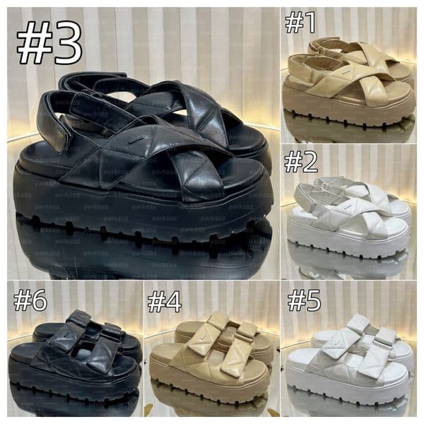 (Order by pic in opt, not by desc) Genuine Leather sandal Slipper Casual Shoe summer beach New womans Flat sandles Heels Slide luxury Designer Sliders sandale