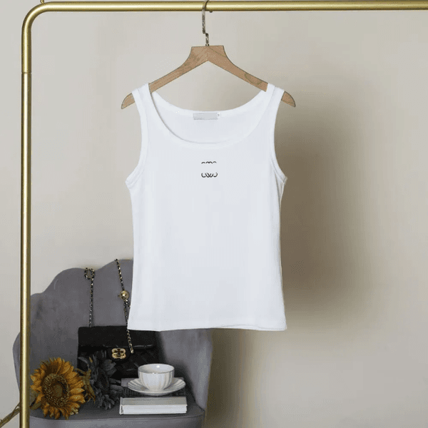 Womens Tops Tank Women's Casual Dresses Summer Fashion Brands Dress Knitted Cotton U Neck Sleeveless Solid Sexy Dresses Elasticity Bodycon shirt