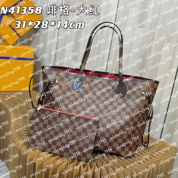 2022 New fashion women handbags ladies designer composite bags lady clutch bag shoulder tote female purse wallet MM size