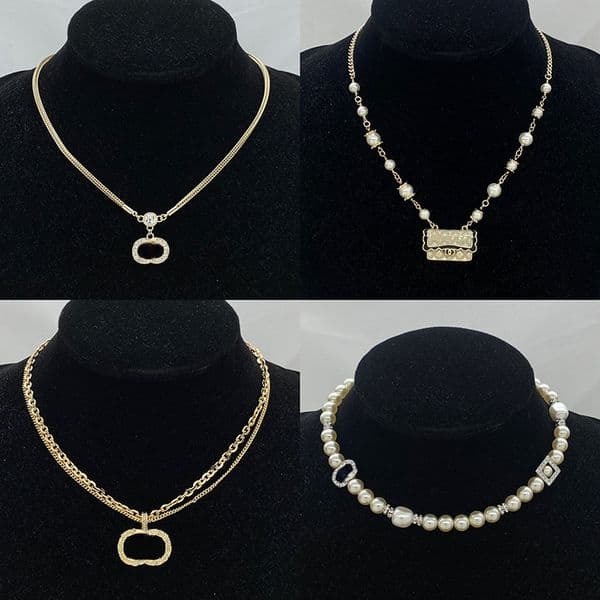 Choker Necklaces Black Designer Jewelry Pearl Pendant Chain Designed For Women Gift Charm Necklace with box