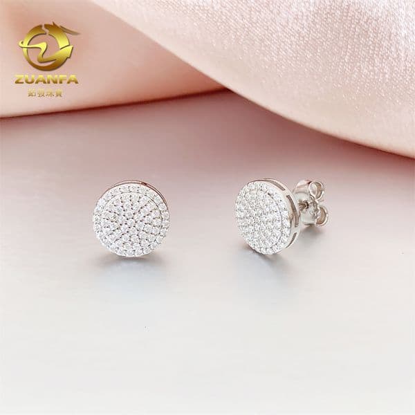 2023 New Jewelry s925 Silver Hip Hop Jewelry DF Mozambique Earrings for Men and Women