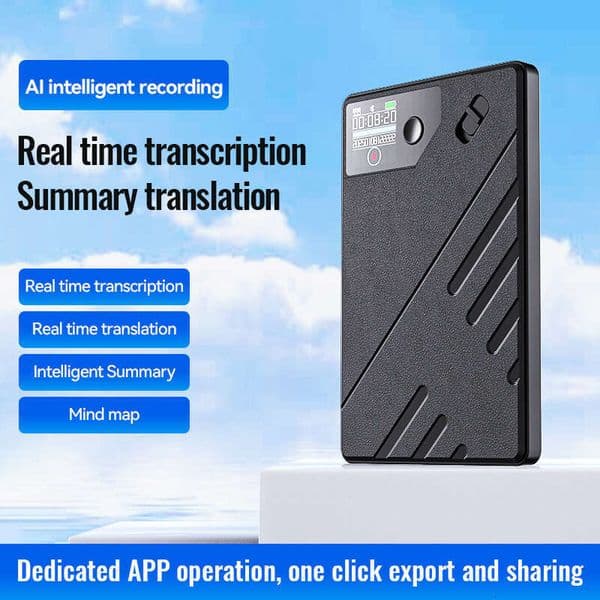 New screen A5AI ChatGPT intelligent transcription translation recording pen APP controls the recorder