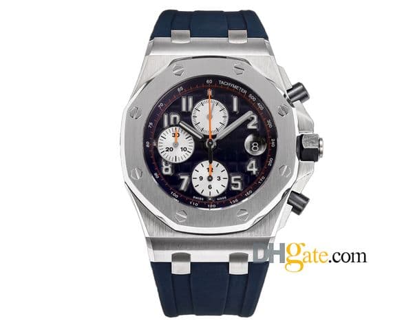 TK AAAAA Carbon fiber ceramic Chronograph Automatic Luxury designer Wristwatches 43mm Cal.3126 Mechanical Watches Mens 26400 SUPERCLONE Man watche 9b20